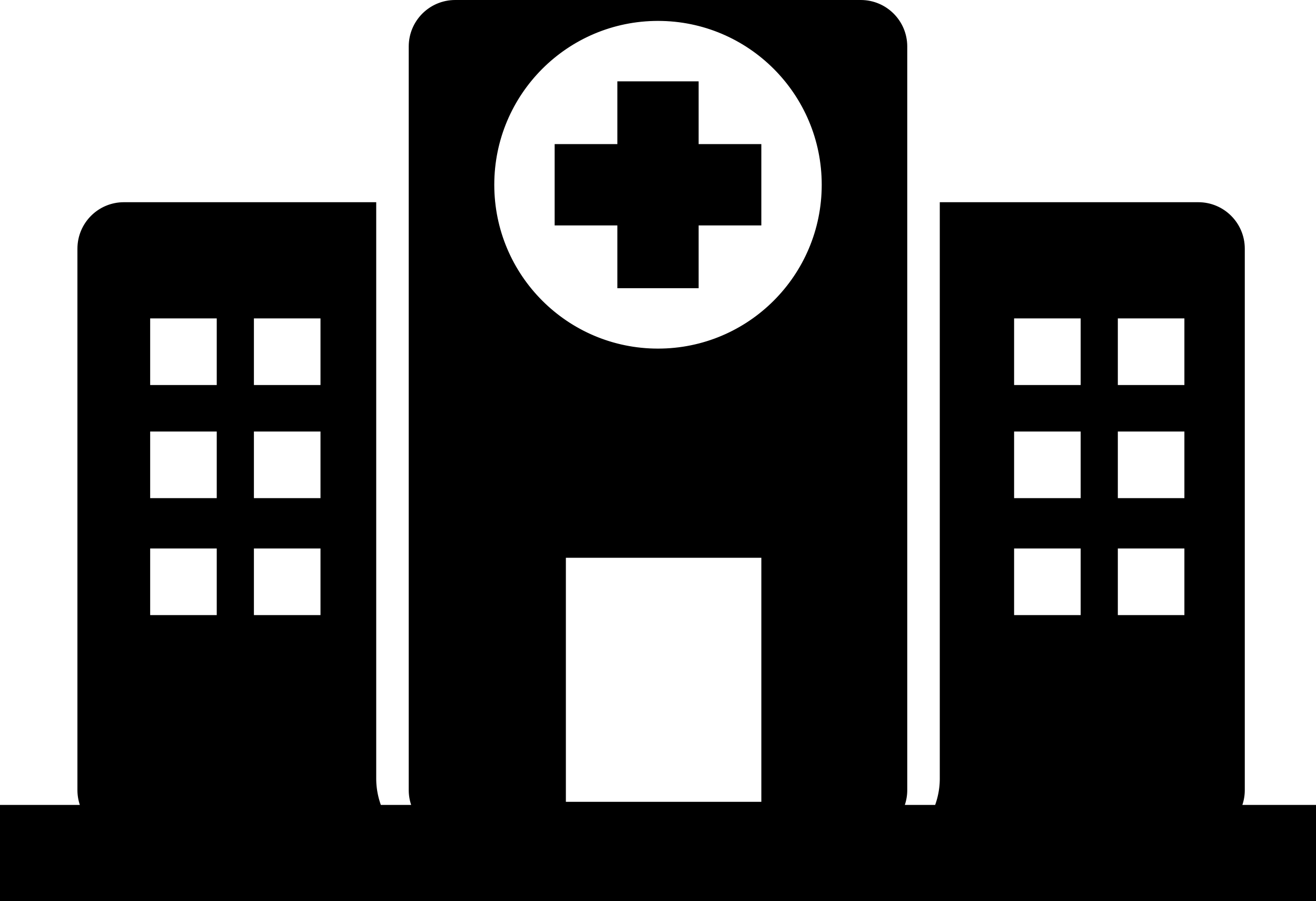 Hospital Buildings Sticker Outline Svg File Free Vectors